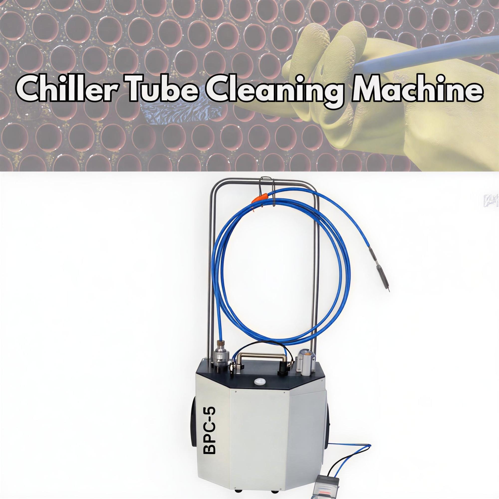 industrial chiller tube cleaning machine for HVAC maintenance