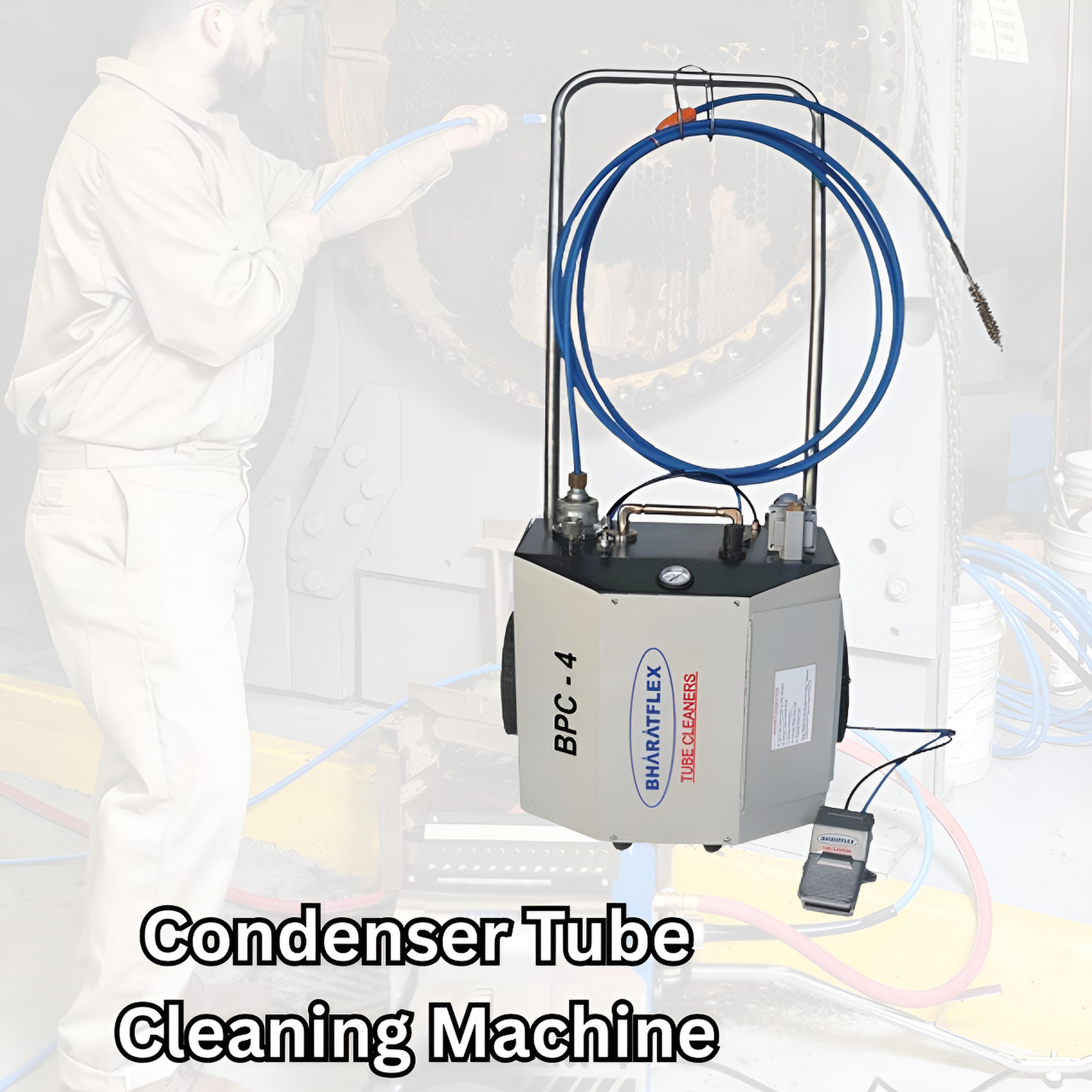 condenser tube cleaning machine for industrial cooling systems