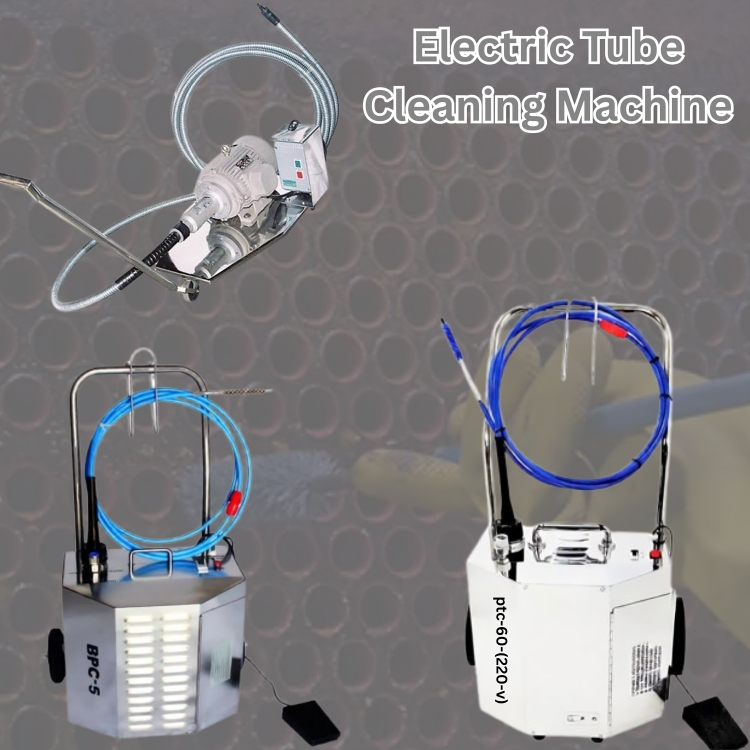 electric tube cleaning machine for heat exchanger tube cleaning