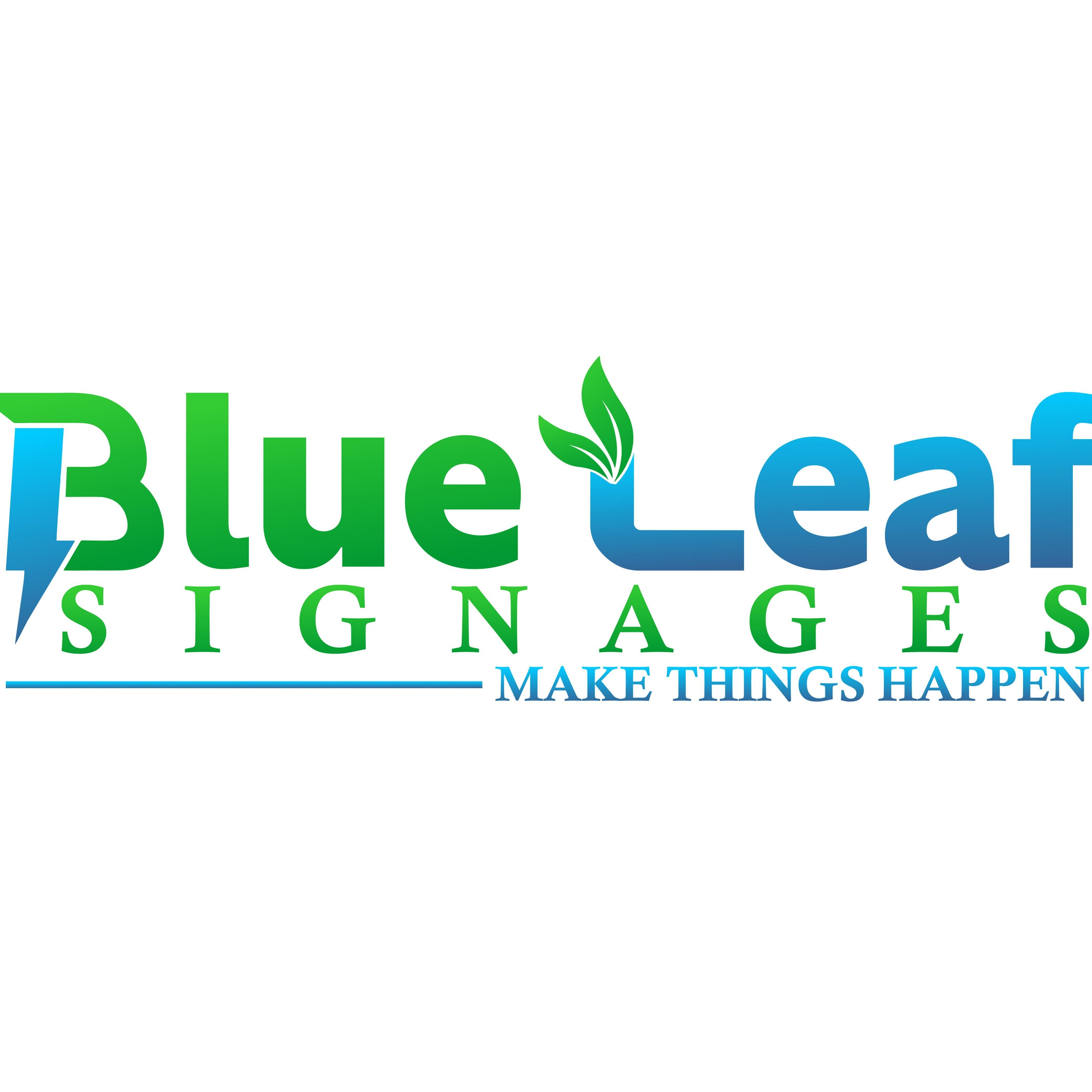 Blue Leaf Signage