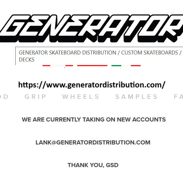 Generator Distribution