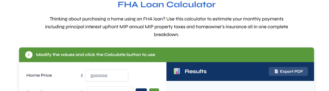 Calculate Fha Payment