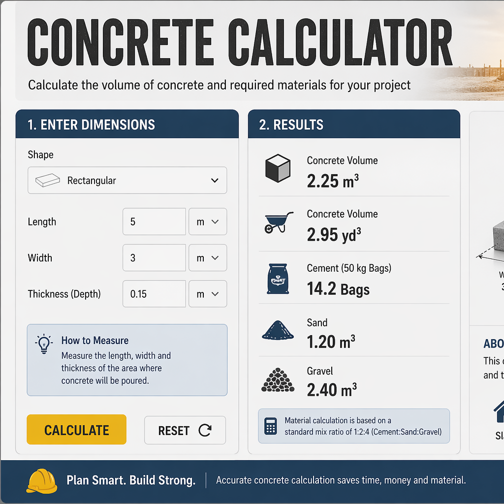 Concrete Calculator 